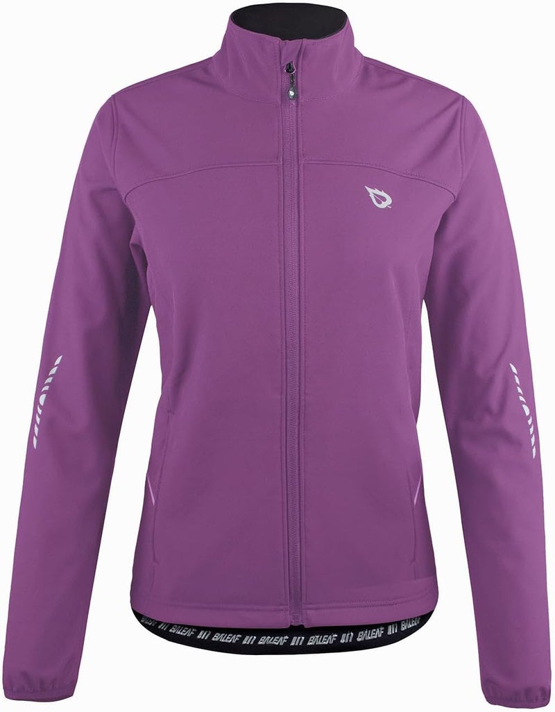 Baleaf Women's Cycling Jacket Windproof Thermal Winter Running Cold Weather Gear Waterproof Softshell Warm - Image 1